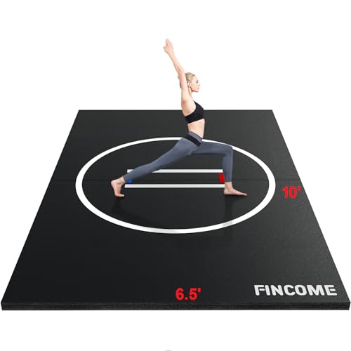 10' x 10' Wrestling Mat for Home Black Jiu Jitsu Wrestling Mats Durable Judo Mats for BJJ MMA Training Roll-Up Design Wrestling Mat for Grappling