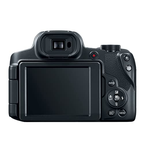Canon Powershot SX70 20.3MP Digital Camera 65x Optical Zoom Lens 4K Video 3-inch LCD Tilt Screen (Black)
