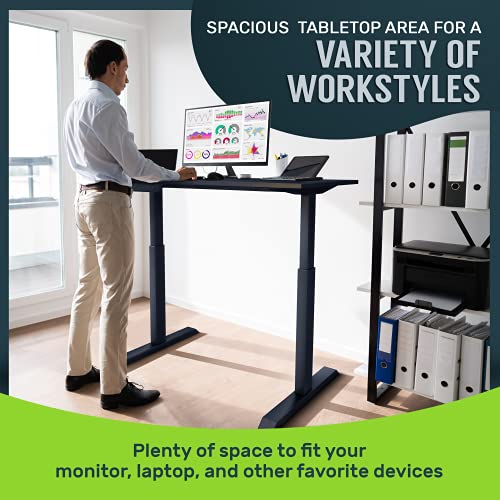 TechOrbits Electric Standing Desk Frame 60 x 24 Inch Tabletop