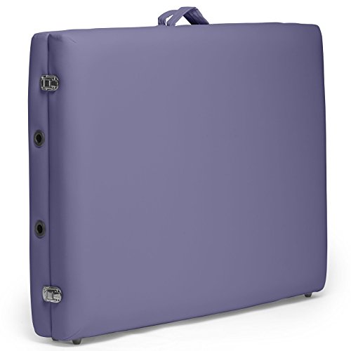 Saloniture Professional Portable Folding Massage Table with Carrying Case - Black