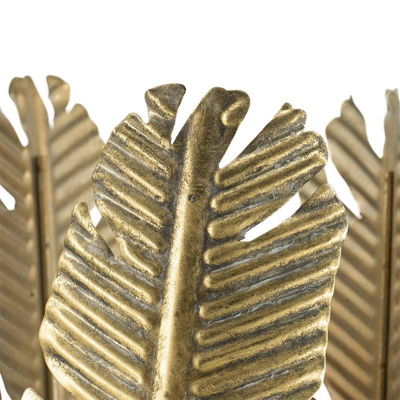 A u0026 B Home Antique Gold Metal Candle Holder