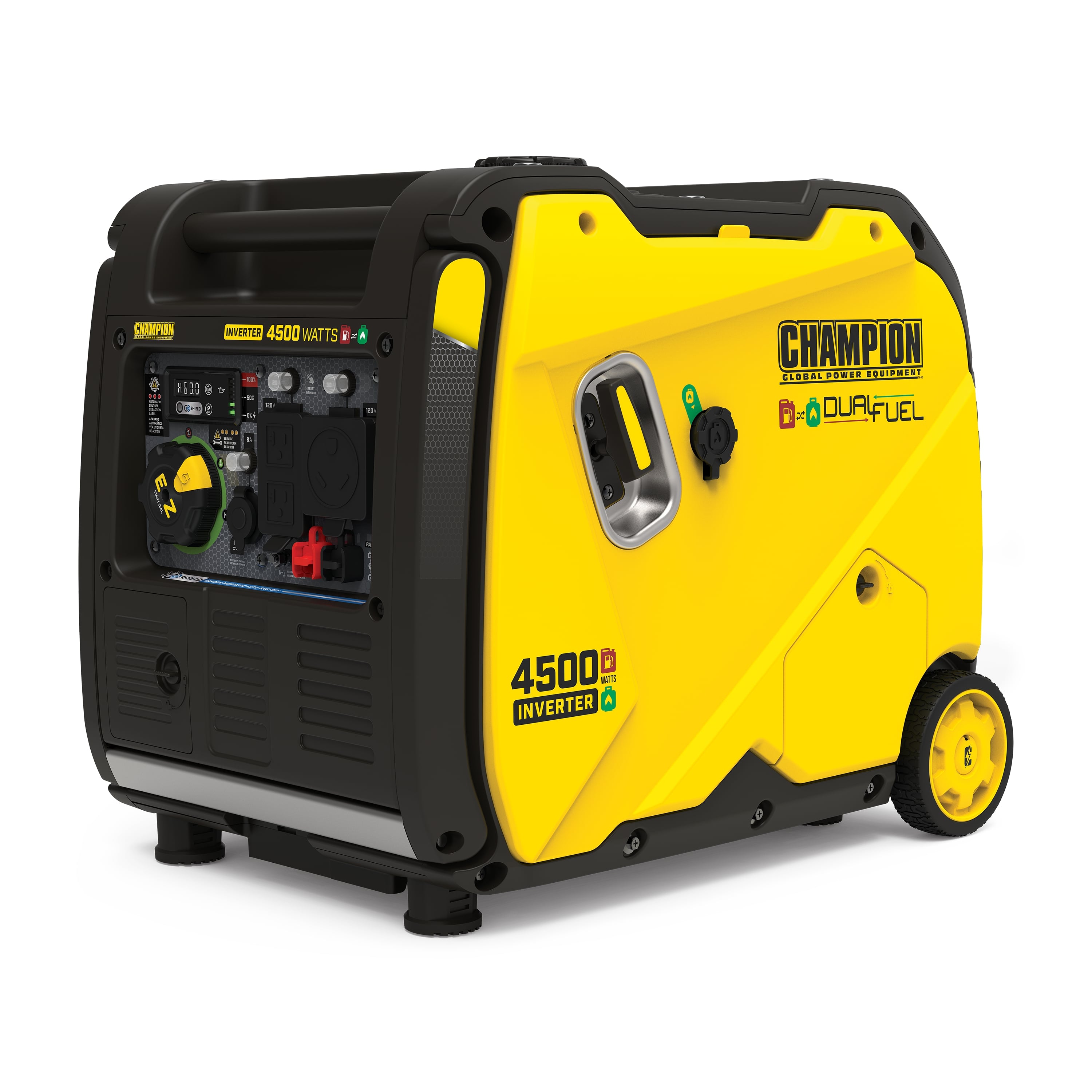 Champion Power Equipment 4500-Watt Portable Dual Fuel Inverter Generator with CO Shield