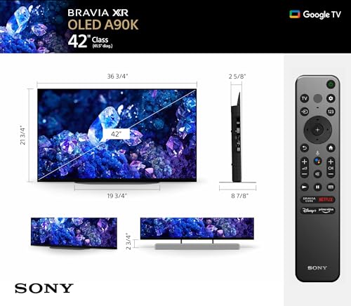 Sony 4K Ultra HD TV A90K Series: BRAVIA XR OLED Smart Google TV with Dolby Vision HDR and Exclusive Features for The Playstation&reg