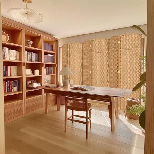 Room Divider, Room Dividers and Folding Privacy Screens, 16in Privacy Screen, 6 Panel Temporary Wall Partitions, 6ft Space Separation Panel Screen