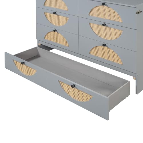 Harper & Bright Designs Full Size Murphy Bed Cabinet Wall Bed Chest with USB
