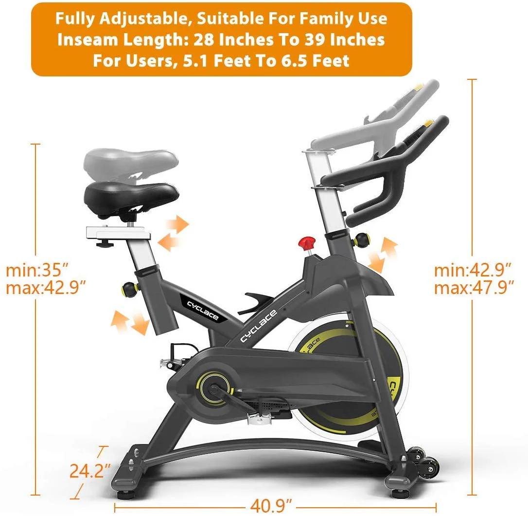 Cyclace PRO Magnetic Exercise Bike 003C 350lbs Indoor Cycling Bike Stationary Bike With Tablet Holder, Indoor Bike for Home Exercise