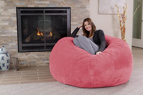 Chill Sack Bean Bag Chair - 5' Giant Memory Foam Lounge Chair with Soft Microfiber Cover – Cozy Furniture for Living Room, Dorm