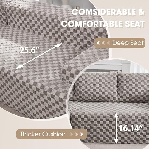 Modular Sectional Sofa Couches L-Shape Couch 3 Seat Modular Sofa Memory Foam Sectional Couches for Living Room