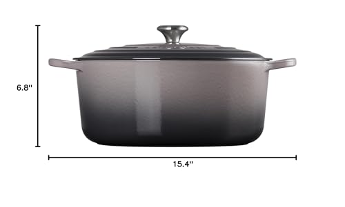 Le Creuset Enameled Cast Iron Signature Round Dutch Oven, 5.5 qt., Cerise