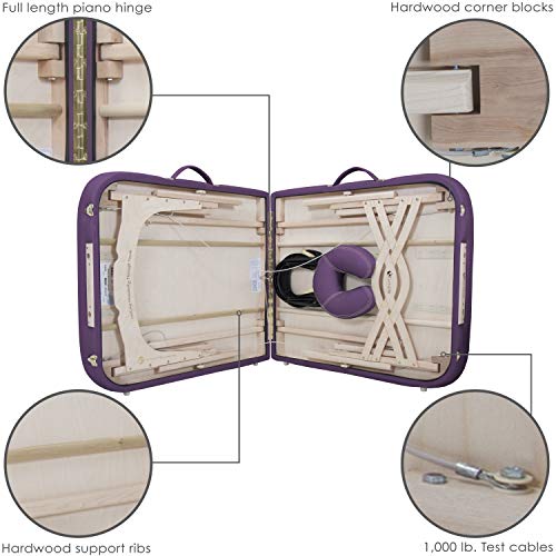 EARTHLITE Premium Portable Massage Table Package SPIRIT - Spa-Level Comfort, Deluxe Cushioning incl. Flex-Rest Face Cradle & Strata Face Pillow