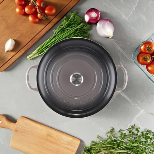 Le Creuset Enameled Cast Iron Signature Round Dutch Oven, 5.5 qt., Cerise