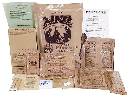 Ammo Can Man MRE (Meals-Ready-To-Eat) Case - Genuine Military Surplus MRE Case | 2026 Inspection Date (A Case Only - Menus 1-12)