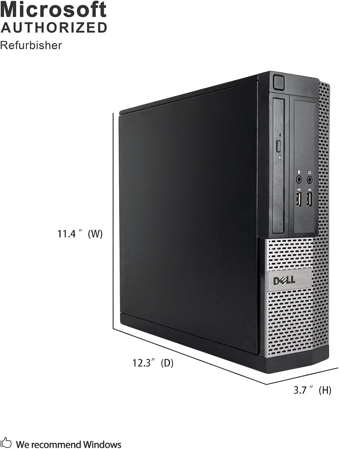 Dell OptiPlex 3020-SFF, Intel Core i5-4570 3.2GHZ, 16GB RAM, 512GB SSD Solid State, 4K Support, DVD, WiFi, DP, VGA, Keyboard, Mouse