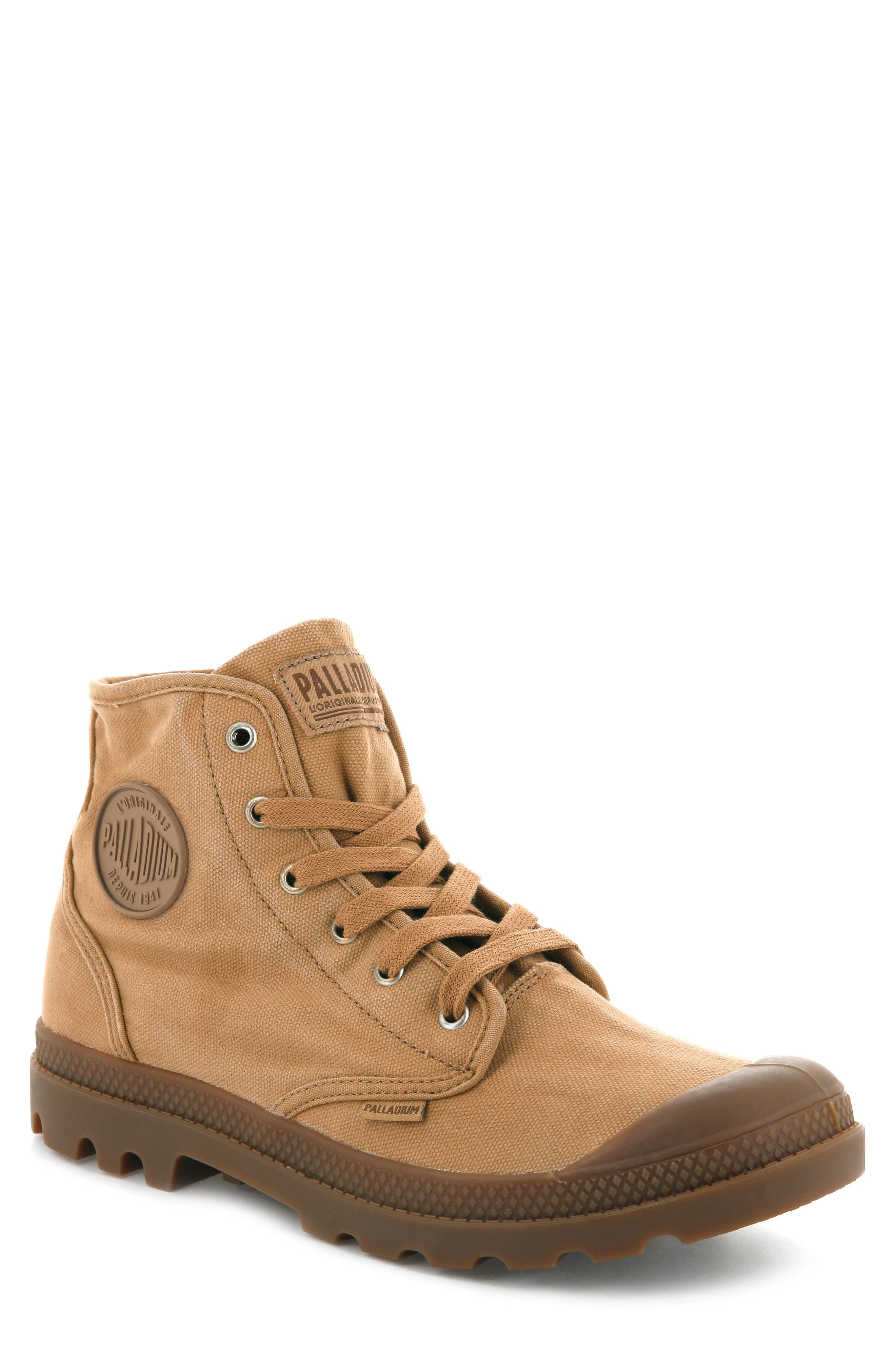 Palladium Men&s Pampa Hi Canvas, Size: 9, Sahara/ecru