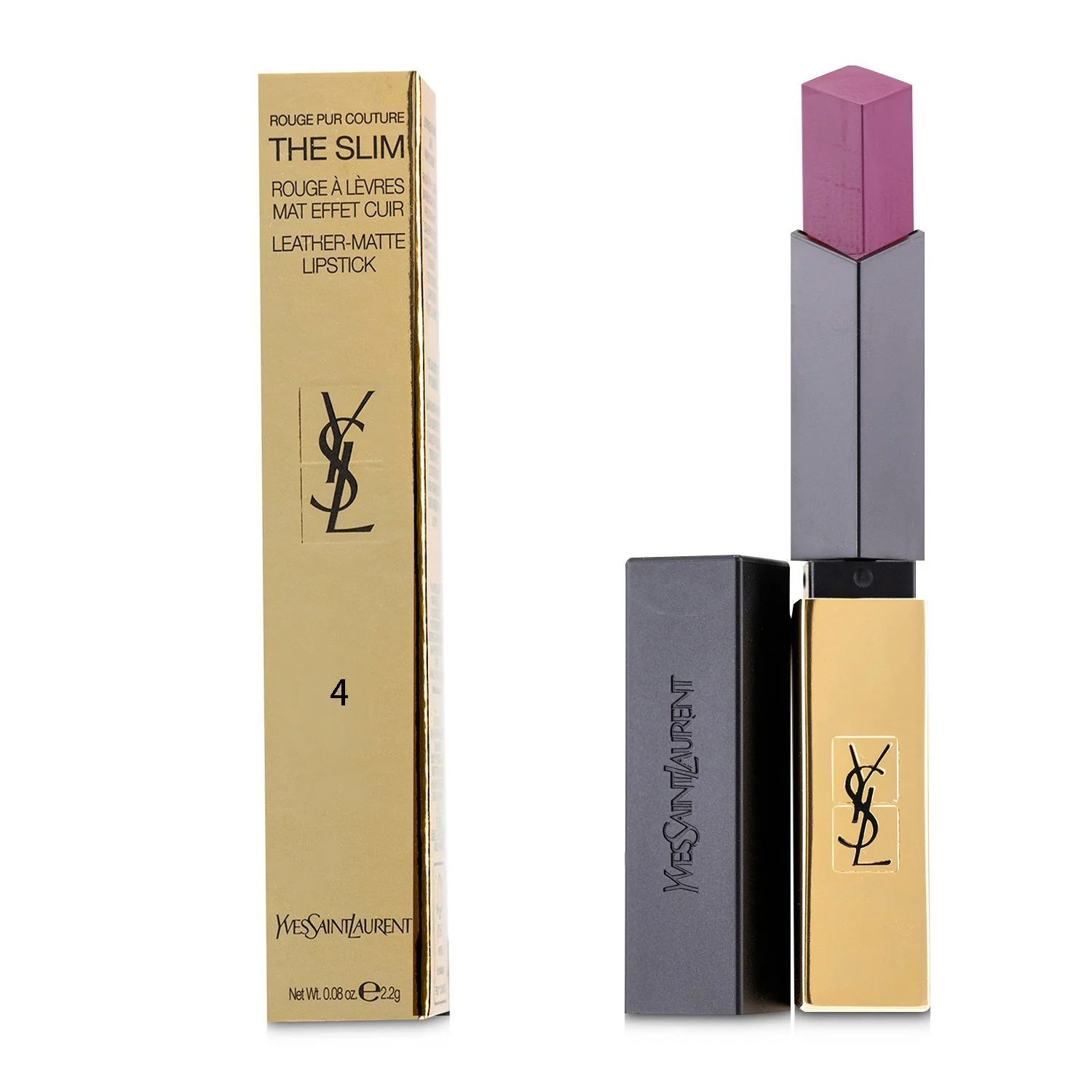 Yves Saint Laurent Rouge Pur Couture The Slim Leather Matte Lipstick - # 32 Rouge Rage  2.2g/0.08oz