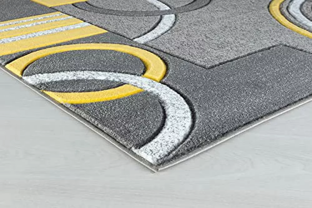 Glory Rugs Area Rug Modern Soft Hand Carved Contemporary Floor Carpet with Premium Fluffy Texture for Indoor Living Dining Room and Bedroom Area