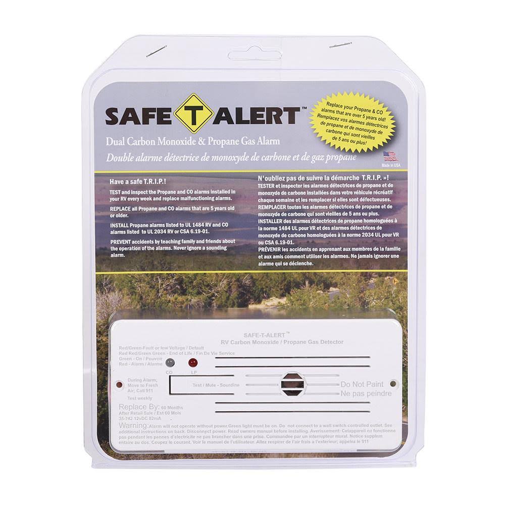 MTI Industries 70-742-R-WT-KIT Carbon Monoxide Propane Alarm White