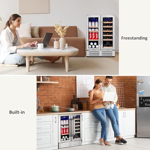 Cigar Electric Humidor, 35L 250 Counts Large Capacity Thermostatic Electric Cigar Cooler Cabinet with Digital LED Screen, Safety Lock