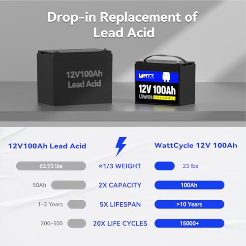 12V 314Ah Mini LiFePO4 Lithium Battery with Bluetooth 5.0, 200A BMS, 4.01kWh Energy, Upgraded Aluminum Cooling Fins & Braided Copper Wires, for RV