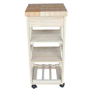 International Concepts Kitchen Trolley, Unfinished