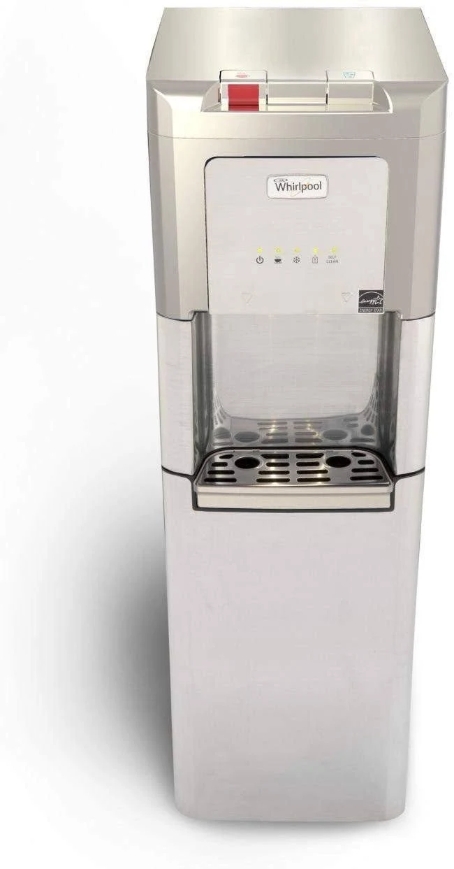 Whirlpool Self Cleaning, Bottom Loading Commercial Water Cooler with LED Indicators, Ice Chilled Water, Steaming Hot, Total Stai