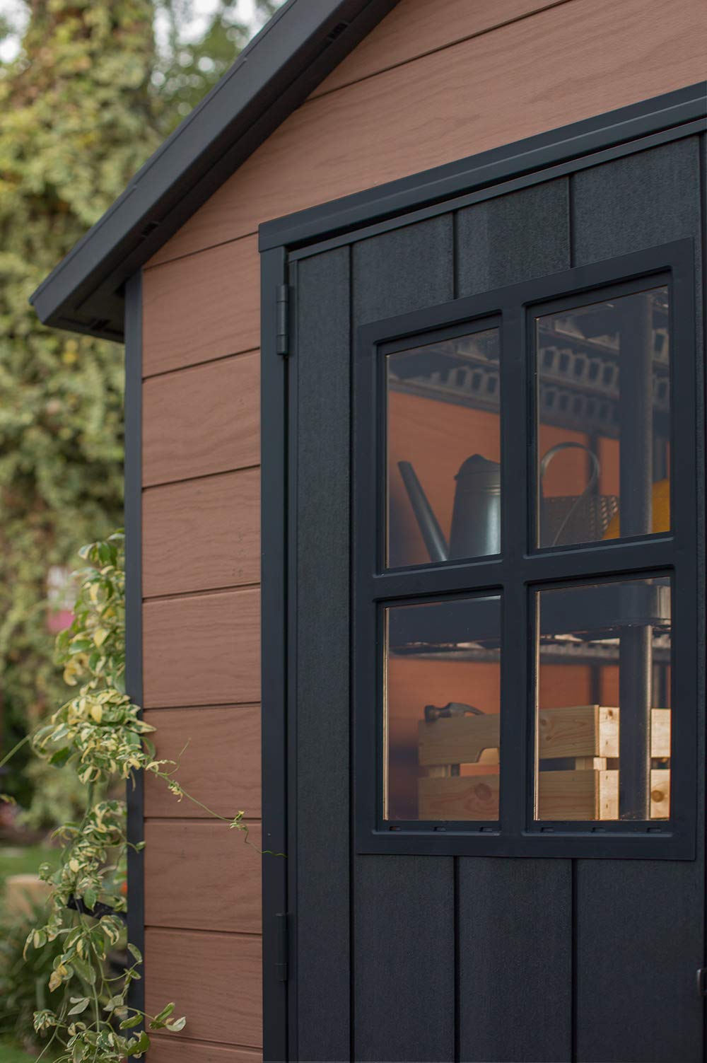 【Storage Shed】7.5&times;7 Large Resin Outdoor Storage Shed Kit &ndash; Perfect to Store Patio Furniture, Garden Tools