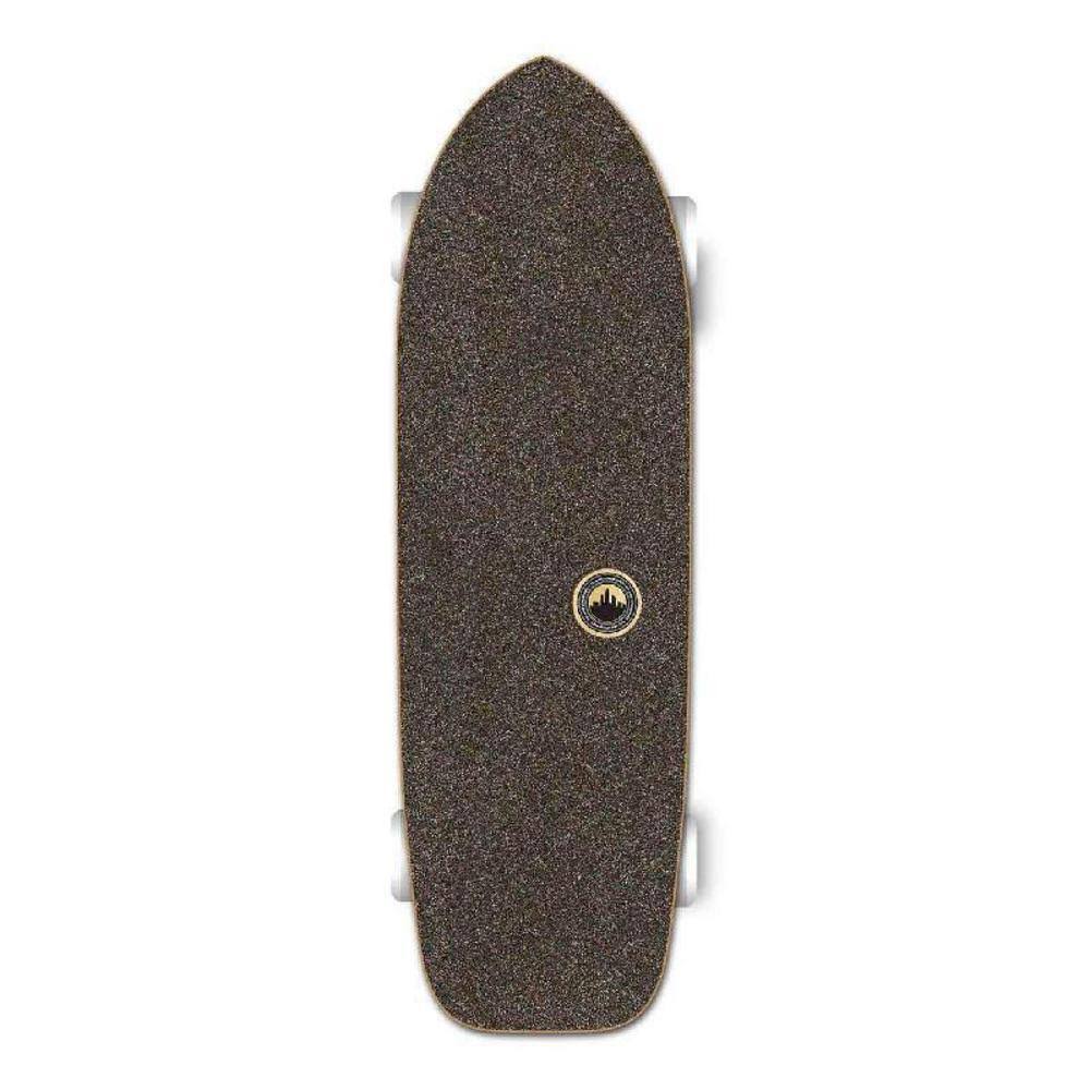 Yocaher Old School Longboard Complete - Checker Orange