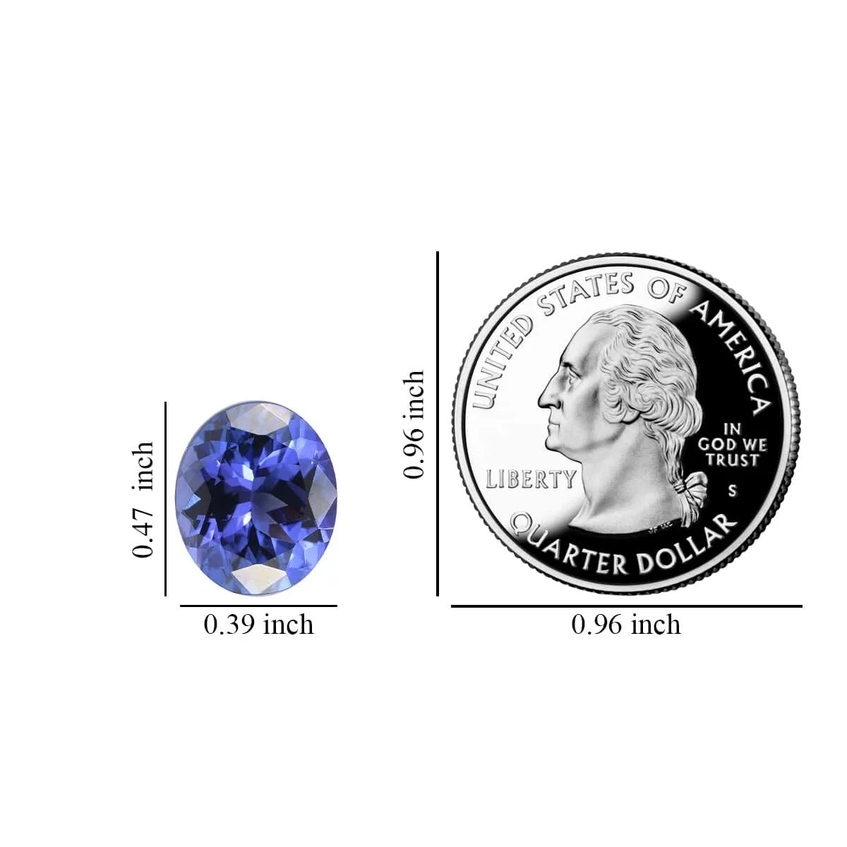 SHOP LC Women AA Tanzanite 12x10 mm 5.11 ct December Birthstone Loose Gemstone Birthday Gifts