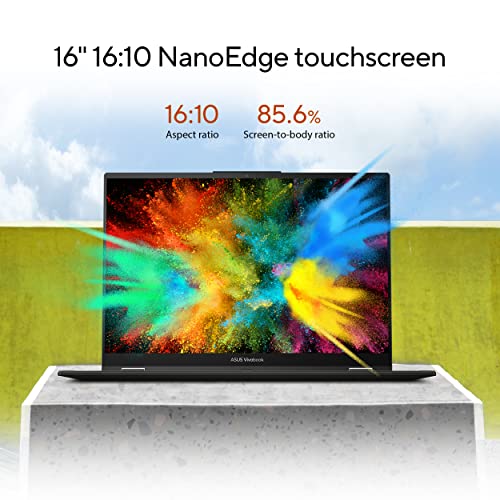 ASUS Vivobook 16 Flip Laptop, Copilot+ PC, 16” OLED 3K 120Hz Touch Display, Intel® Core™ Ultra 7 256V, Intel® Arc™ Graphics, 16GB Memory, 512GB SSD