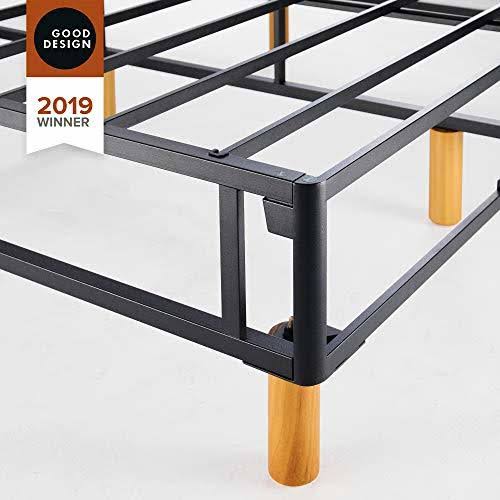 Zinus Justina Metal 14 inch Mattress Foundation - Slate Grey Cal King