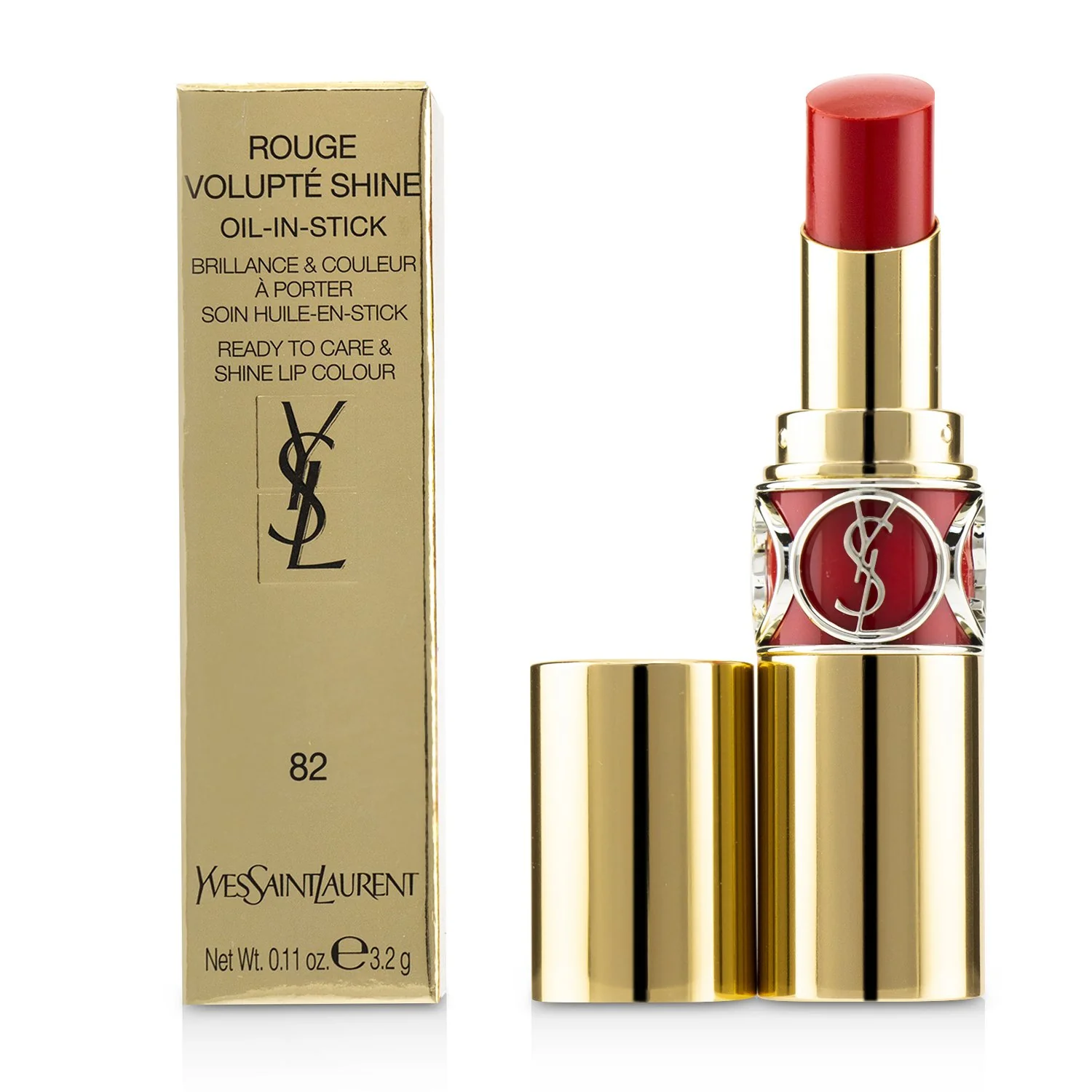 Yves Saint Laurent Rouge Volupte Shine - # 129 Carmine Retro 3.2g/0.11oz