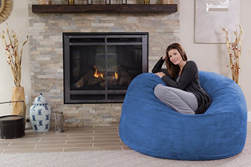 Chill Sack Bean Bag Chair - 5' Giant Memory Foam Lounge Chair with Soft Microfiber Cover – Cozy Furniture for Living Room, Dorm