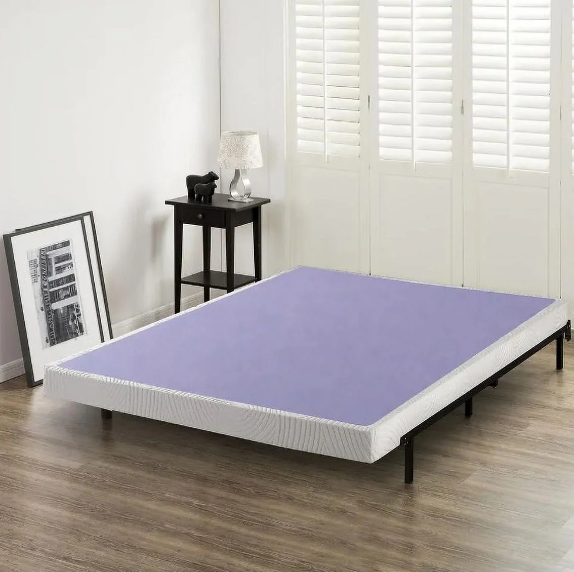 Zinus Edgar 4 in. Low Profile Wood Box Spring/Mattress Foundation, Twin