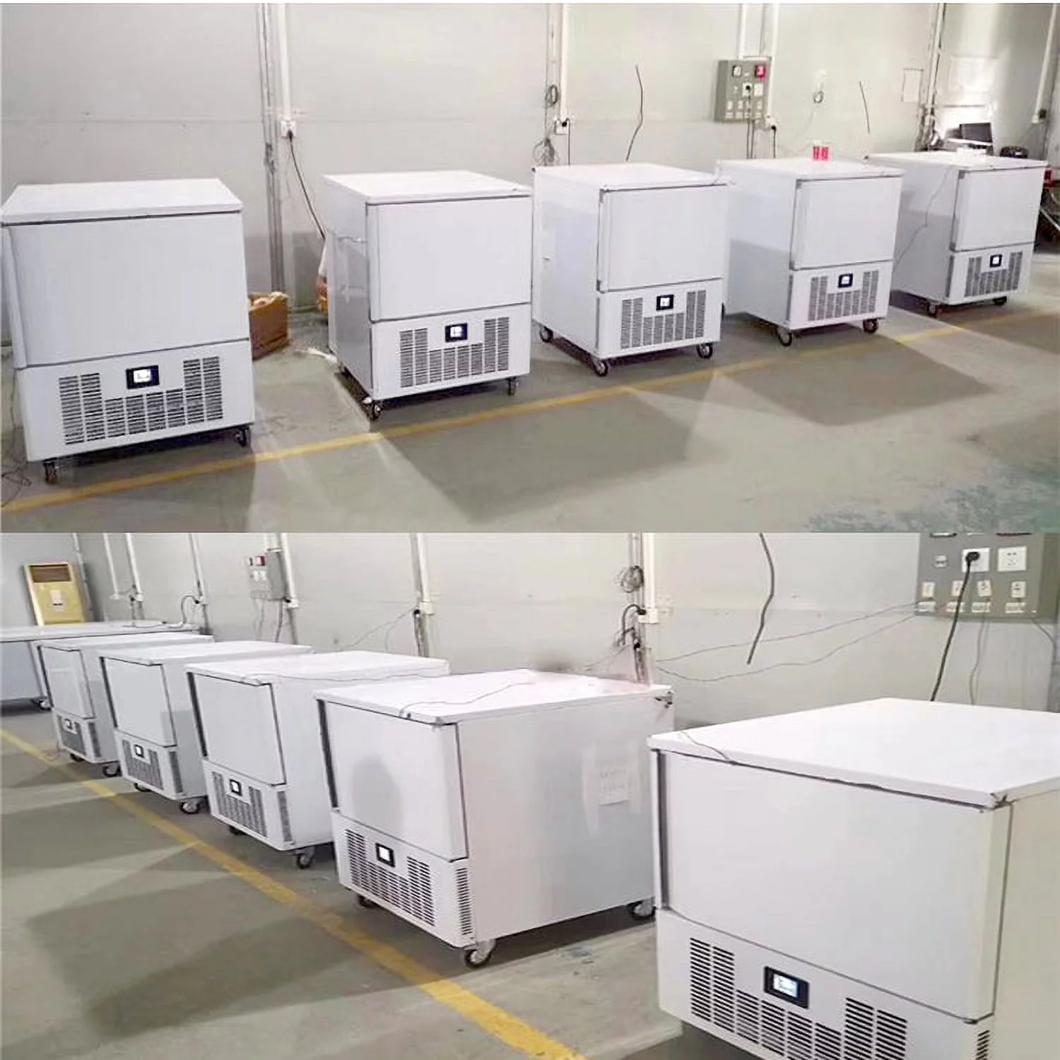Kolice Commercial 3 Trays Blast Chiller & Freezer, Chest Freezer, Blast Freezer, Dumpling Freezer, Batch Freezer for Hard ice Cream, Chicken, Fish
