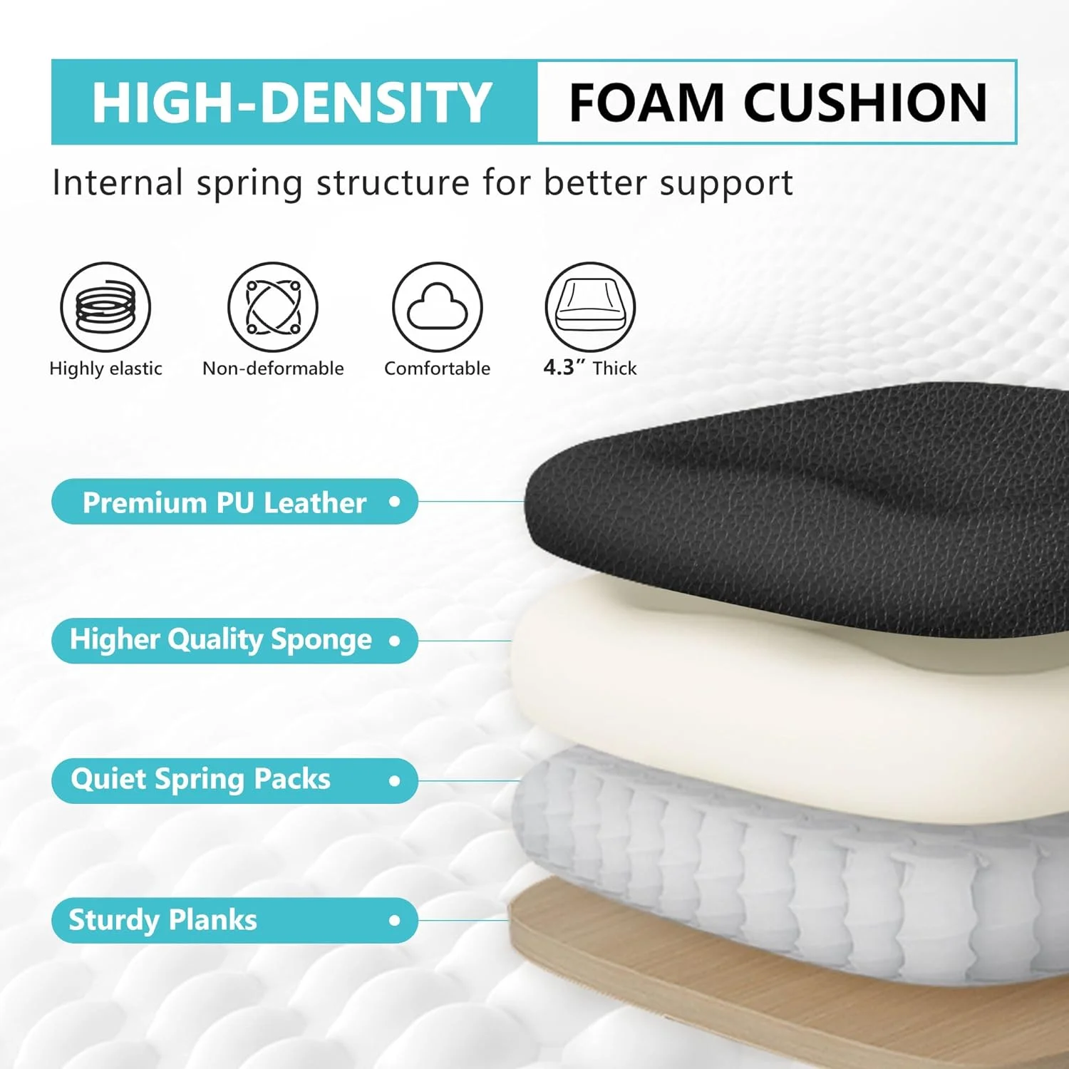 Office Chair-Office Desk Chair,Computer Chair, Ergonomic Office Chair,Leather Office Chair, Executive Office Chair High Back