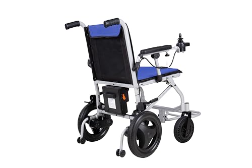 Rubicon DX04 - World Lightest (only 30lbs) Foldable Electric Wheelchair - Travel Size with Detachable Battery - Airline Approved - User Friendly