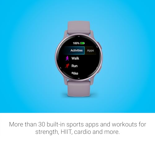 Garmin v&iacute;voactive 5, Health and Fitness GPS Smartwatch, AMOLED Display, Up to 11 Days of Battery, Ivory