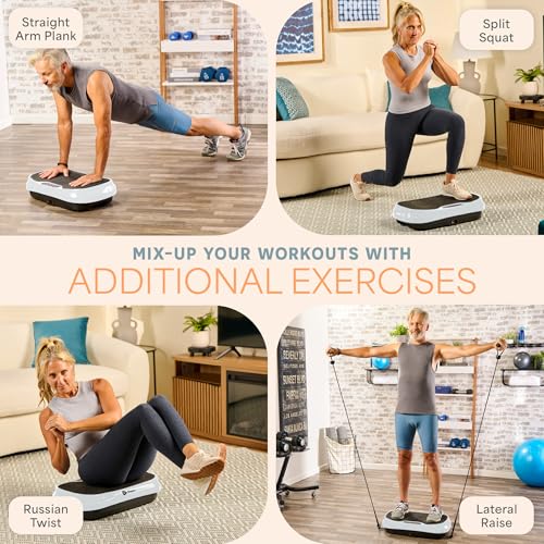 LifePro Waver Mini Vibration Plate Exercise Machine – Portable Full Body Vibration Platform for Home & Travel Workouts, Weight Loss