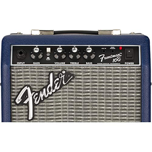 Fender Frontman 10G Guitar Combo Amplifier - Black Bundle with Cable and Austin Bazaar Exclusive 12-Pack Picks