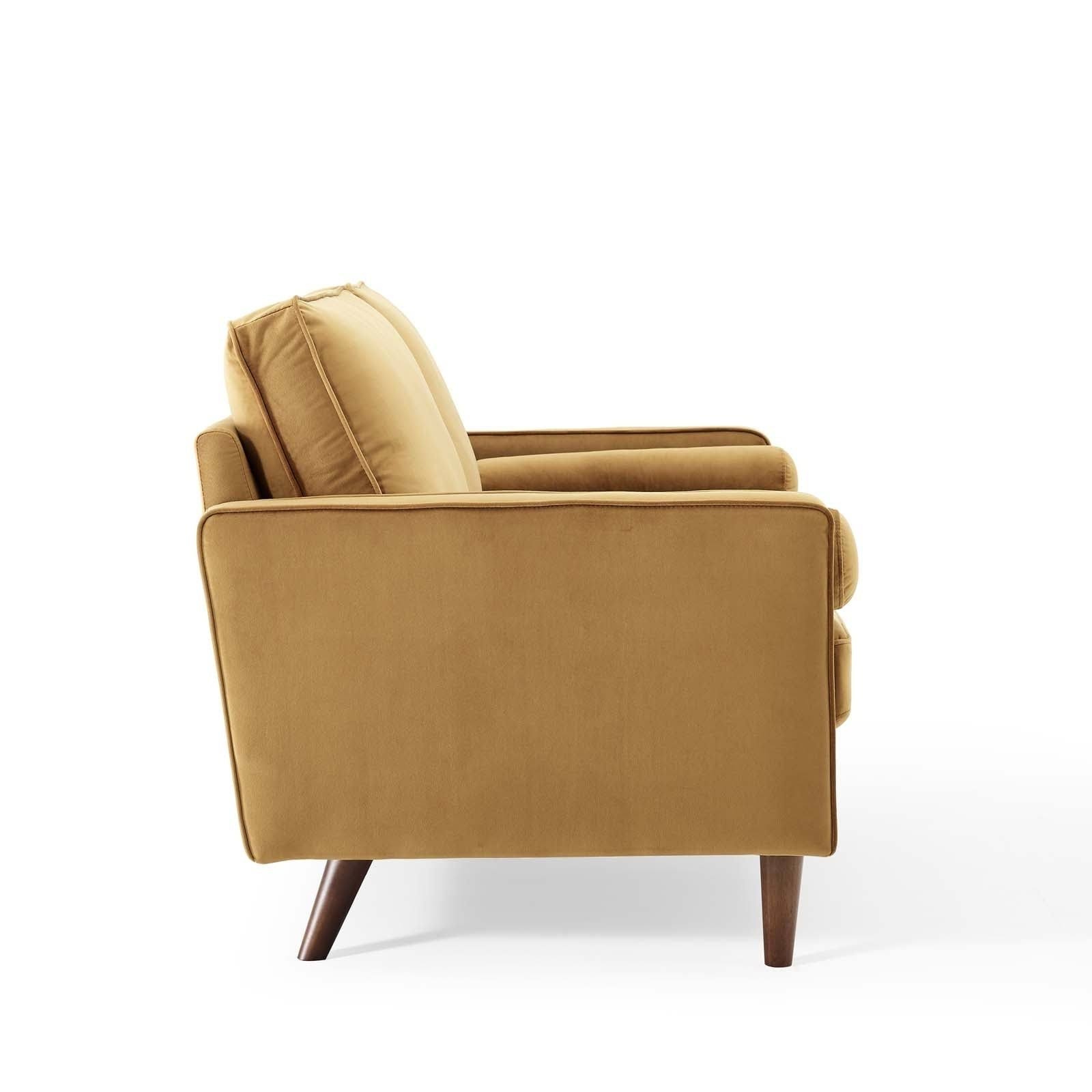 Modway Valour Performance Velvet Loveseat - Navy