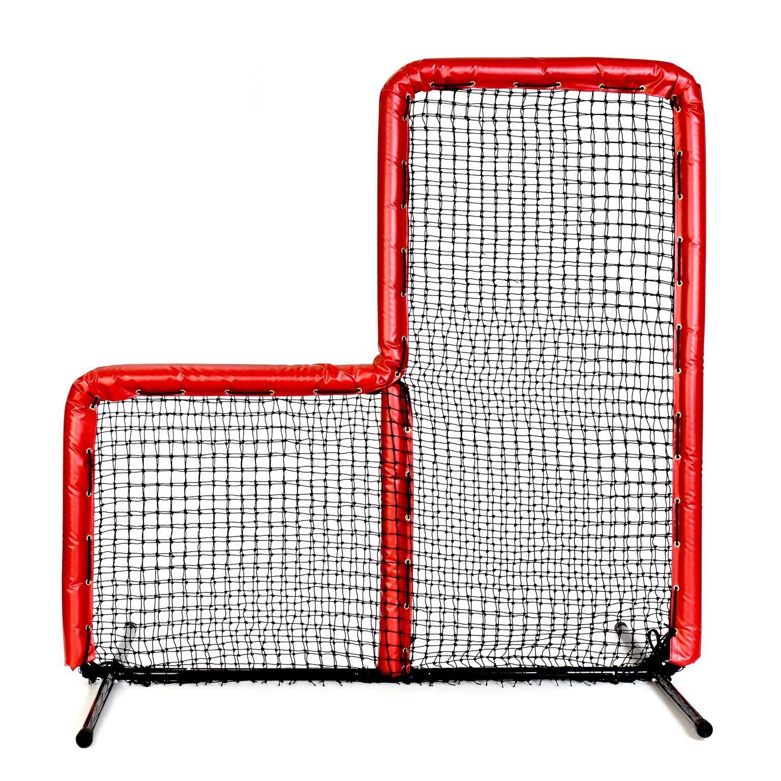 Armor Series Pitching Screen Baseball Net. Voted Best L Screen Pitching Net Batting Cage on Field use. This 7 x 7 Protective Scr