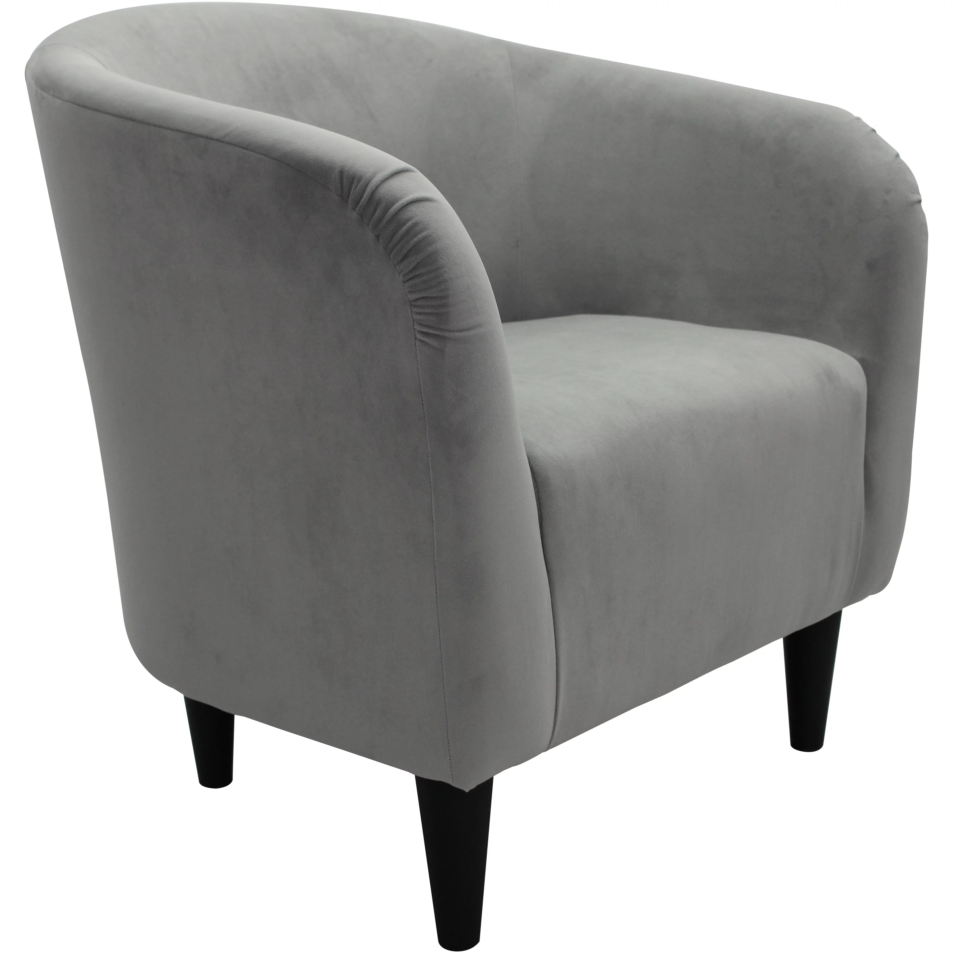 Mainstays Microfiber Tub Accent Chair, Dove Gray