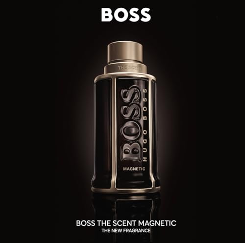 Hugo Boss The Scent Magnetic Eau de Parfum – Ambery Men's Cologne – With Notes of Maninka Fruit & Vanilla – Luxury Perfumes for Men – Long Lasting