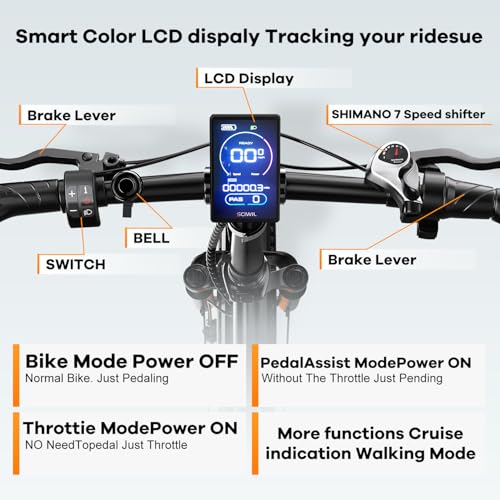 1000W Folding Electric Bike,48V 20AH Removable Battery E Bike,30+MPH,80 Miles Max Range Electric Bike for Adults,20" Fat Tire Foldable ebike