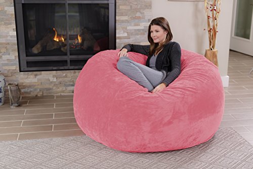 Chill Sack Bean Bag Chair - 5' Giant Memory Foam Lounge Chair with Soft Microfiber Cover – Cozy Furniture for Living Room, Dorm