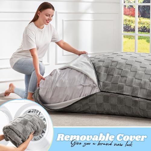 Hobestluk 3 in 1 Bean Bag Chair Giant Bean Bag Chairs Convertible Bean Bag Floor Cushion with Machine Washable Cover