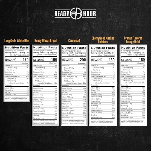 Ready Hour 3-Month Emergency Food Supply (846 Servings), 3-Month Kit, Food Storage Meal Entr&eacute;es, Real Non-Perishable Meals