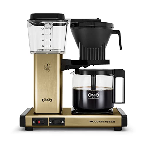 Technivorm Moccamaster 53941 KBGV Select 10-Cup Coffee Maker, Polished Silver, 40 ounce, 1.25l
