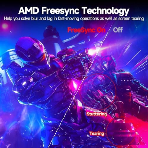 ZZA 32-Inch QHD Curved Gaming Monitor - 2K Resolution, 165Hz Refresh Rate, 1ms Response Time, FreeSync & G-Sync, HDR10, 122% sRGB Coverage, DP/HDMI