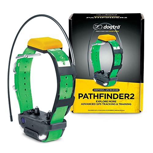 Dogtra Pathfinder 2 Additional Receiver Dog GPS Tracker e Collar Green LED Light No Monthly fees Free App Waterproof Smartwatch Control Satellite